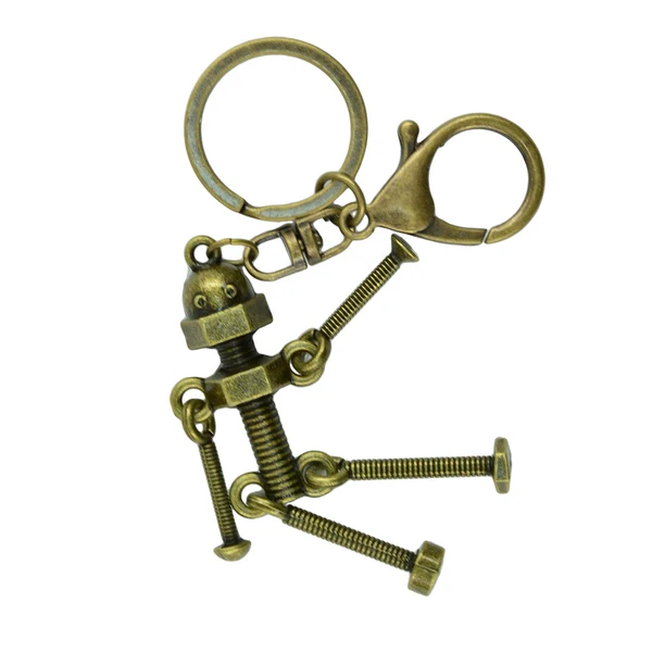 Efficient Maxbell Novelty New Steampunk Lobster Screw Robot Pendant Key Ring Clips Keychain for Home Car Key Organization Fine