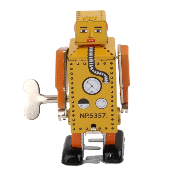 Sophisticated Maxbell Handmade Mechanical Clockwork Robot Lilliput Wind Up Walking Tin Toy Desktop Decor Xmas Gift Organic