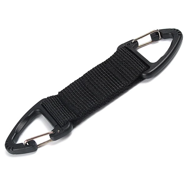Specialty Maxbell 2pcs Black Nylon Webbing Strap with Double Ended Triangular Hook Outdoor Hiking Backpack Hanging Tools Accessories Superior