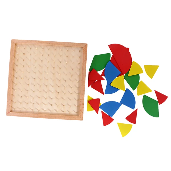 Stylish Maxbell Kids Montessori Preschool Teaching Aid Toys - Circle Fraction Board w Cards Optimized