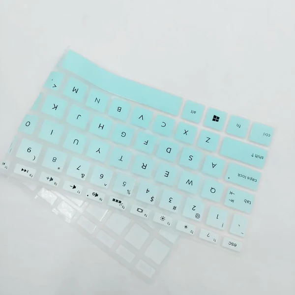 Casual Maxbell Silicone Desktop Keyboard Skin Cover For HP 15.6 Inch BF Laptop Clear Green High-End