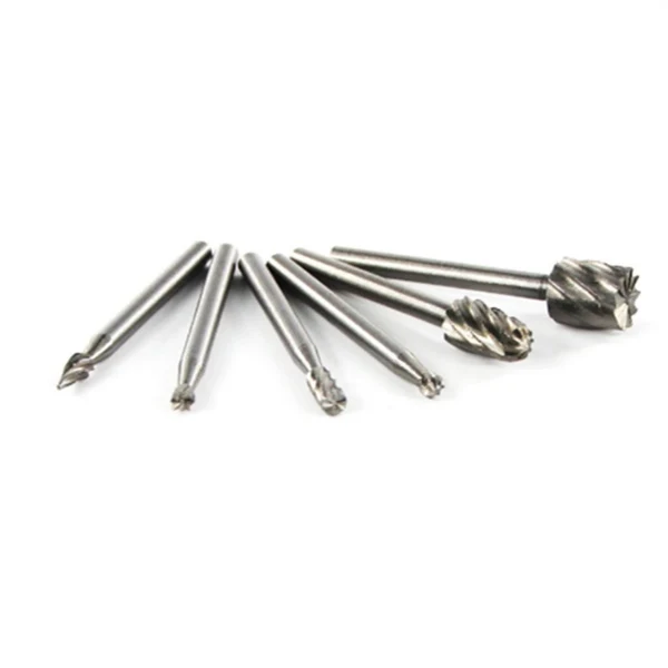 Top-Quality Maxbell 6 Pieces HSS Routing Router Bits Burr Set Rotary Tools 1 8 Shank Wood Working Tools Fits Multi-tool Electric Tool World-Class