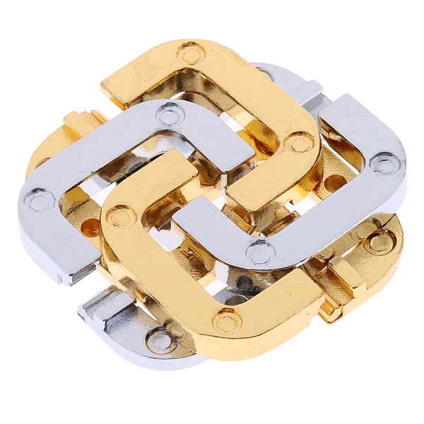 Convenient Maxbell Set Metal Crafts Chinese Locks Puzzle EQ IQ Brain Teaser Kid Educational Toy Safe