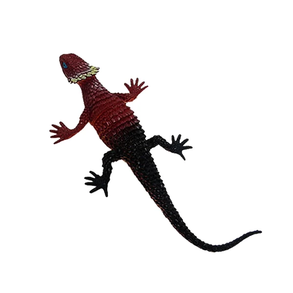 Premium Maxbell 2 x Colorful Vivid Reptile Animal Rubber Lizard Model Figure Educational Toy High-End