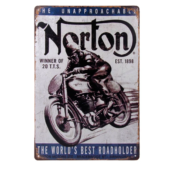 Casual Maxbell 2pcs Vintage Metal Tin Sign Plaque Wall Art Poster Cafe Bar Pub Wall Decor Powerful