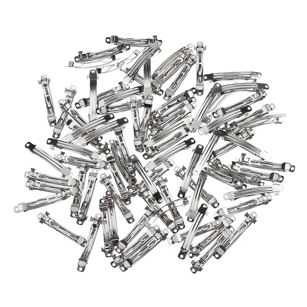 Exceptional Maxbell 100 Pcs Blank French Barrette Hair Clip Slide DIY Craft Accessories 7 x 58mm Optimized