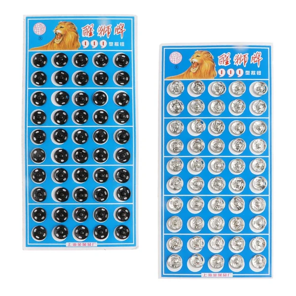 Reliable Maxbell Maxbell 100 Set Sew on Metal Snap Fastener Button Press Button DIY Sewing Craft 10mm Reusable