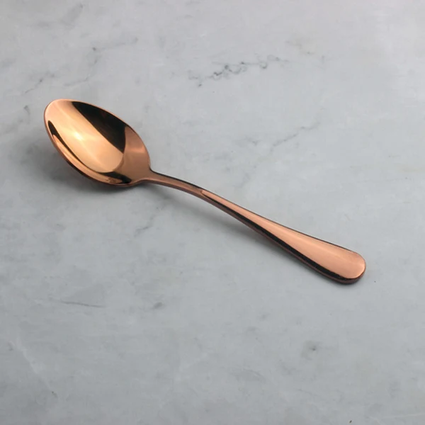 Casual Maxbell Stainless Steel Cutlery Dinner Table Soup Tea Spoon Tableware Black Rose Gold Relaxed