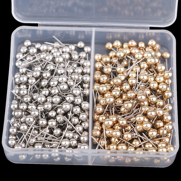 Clean Maxbell 800 Pieces 2 Boxes Map Push Pins Thumbtacks Drawing Pin with Plastic Box Long-Lasting