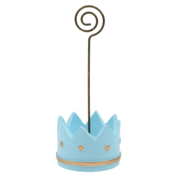Versatile Maxbell Feeding Crown Shape Wedding Table Place Card Clip Holder Wedding Blue Professional