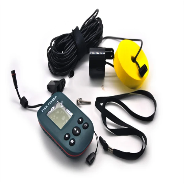 Natural Maxbell Fish Finder - Sonar Sensor and Handheld LCD Display Depth Water Temperature Fish Size Location for Small Boats Ice Lake Sea Night Fishing Healthy