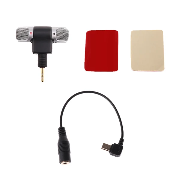 Elegant Maxbell 3.5mm Stereo Condenser Microphone Mic Adapter Tape for GoPro Hero 3 3 4 Certified