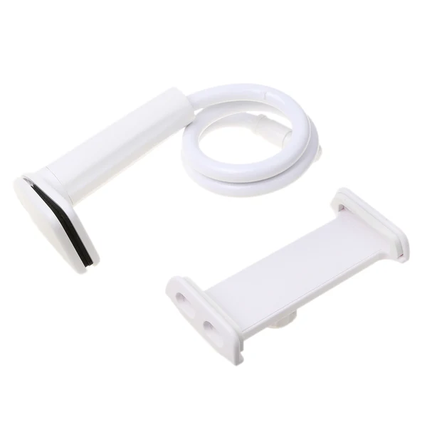 Detailed Maxbell Tablet Holder For Apple or Android Devices 4-9.7Inches 65cm 25.59inch White Minimalist