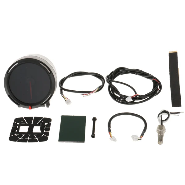 Next-Generation Maxbell Car Automotive 60mm Colorful LED Oil Temperature 12V Temp Gauge Premium Material