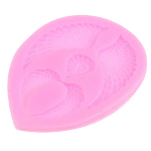Specialty Maxbell Angel Wings Silicone Fondant Mould Cake Ice Paste Mold Baking Decor Tool DIY Durable