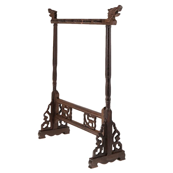 Eco-Friendly Maxbell Wooden Chinese Calligraphy Painting Brush Writing Pen Hanging Rack Hook Holder Stand Professional