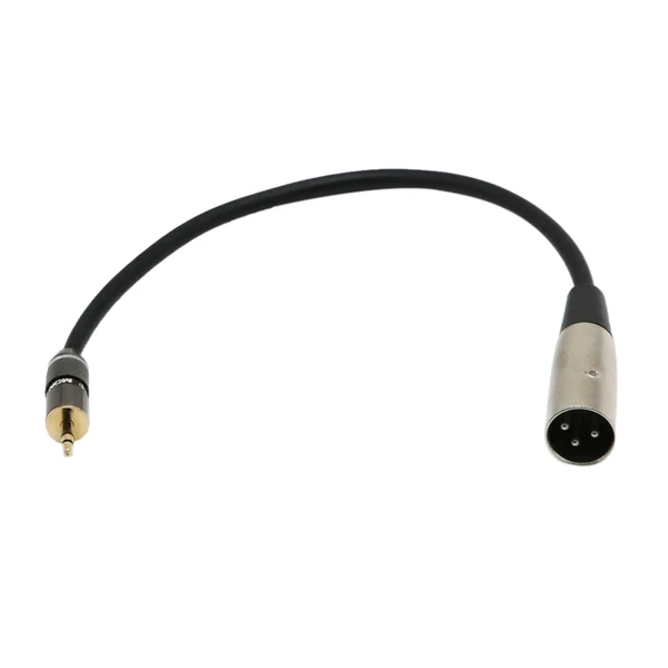 Pure Maxbell 3.5mm TRS to XLR Male Adapter Cable 1FT - Male to Male Stereo XLR Adapter to 3.5mm 1 8 TRS Auxiliary AUX Headphone Audio Jack Plug Converter Wire Cord Lightweight
