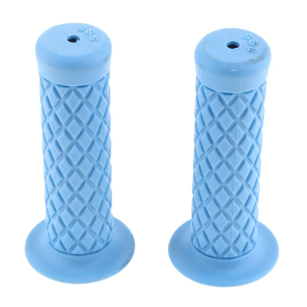Fast Maxbell 1 Pair Vintage Rubber Motorcycle Handlebars Grips 7 8 22mm Universal Blue Trusted