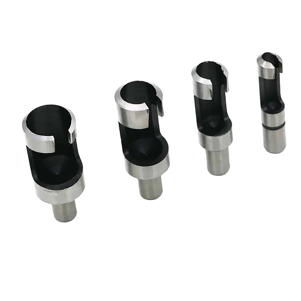 Long-Lasting Maxbell 4 Pieces 10mm Shank Carbon Steel Wood Work Plug Cutter Drill Bits Set Cutting Tool Premium Material