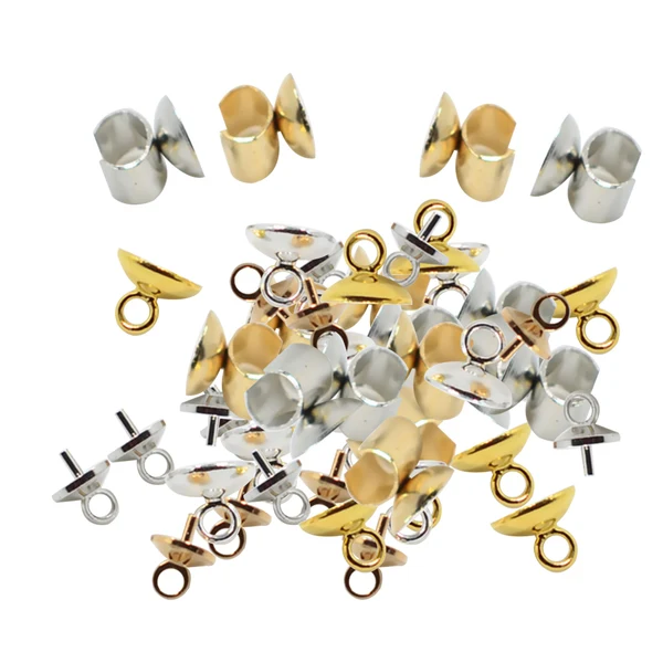 Modern Maxbell 50 Pieces Mixed Style Hair Rope Clasps Hair Jewelry Findings Accessories World-Class