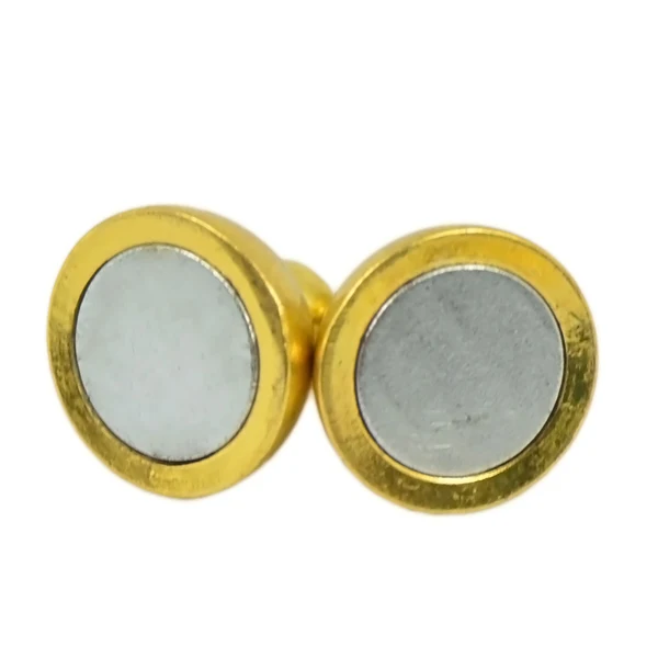 Convenient Maxbell 20 Sets Two Parts 6mm Round Magnetic Clasps Necklace Jewelry Making Findings Stylish