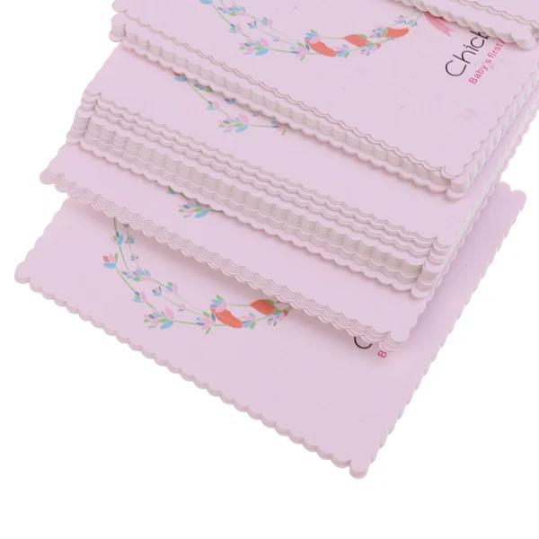 Flexible Maxbell 50 Pieces Kraft Paper Hairpin Card Hair Clip Jewelry Hair Display Cards Pink Easy-to-Use