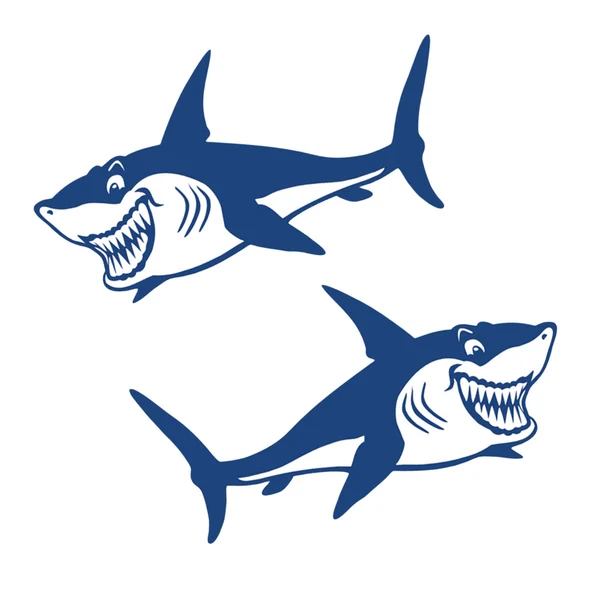 Original Maxbell 4 Pieces Shark Shark Teeth Decals Stickers Kayak Fishing Boat Car Graphics Breathable