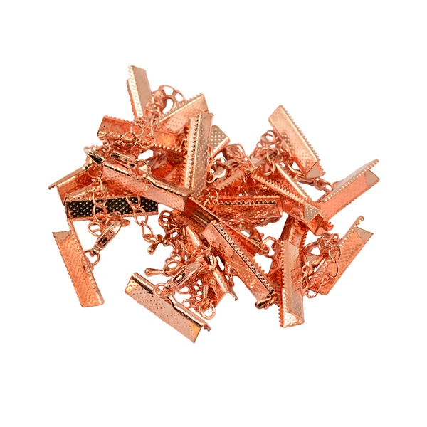 Quality Maxbell Set of 12PCS Clasp Clips Jewelry Findings FOR Necklace Bracelet Jewelry Making Rose Gold 0.24 x 1 inch Fast