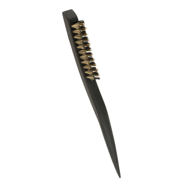 Specialty Maxbell Anti-static Bristle Hair Styling Teasing Brush Natural Wood Back Comb Hairbrush for Short Thick Fine Hair 3 Rows Innovative