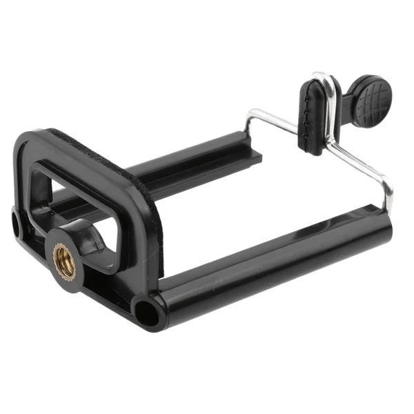 First-Class Maxbell Universal U-type Mobile Phone Holder Stand Clip Bracket U-type Tripod Selfie Mount Adapter for iPhone Samsung Huawei ect Work on Tripods Monopod Selfie Sticks -Black Fine