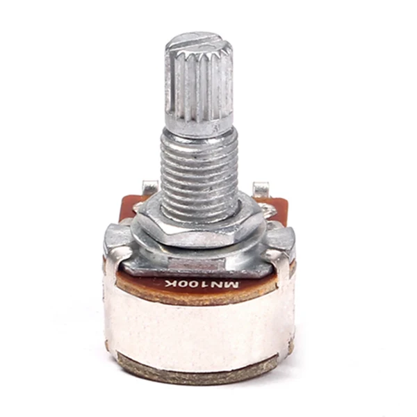Enhanced Maxbell 5x Guitar Potentiometer Pots MN100K 18mm for Ukulele Bass Volume Tone Audio Eco-Friendly