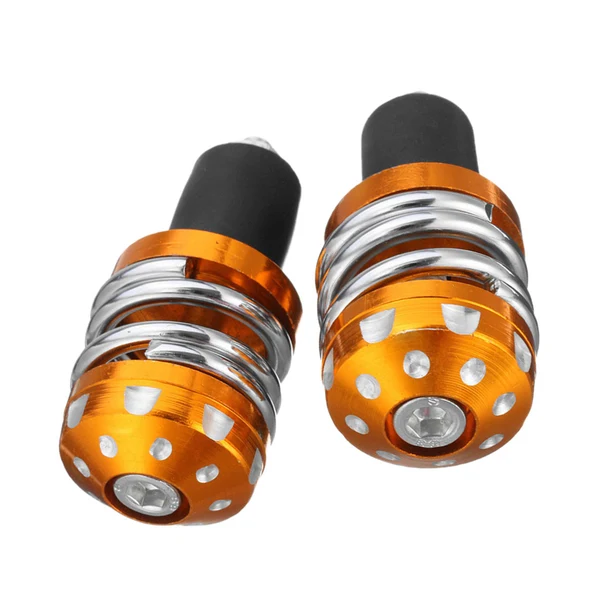 Fast Maxbell 22mm Motorcycle Anti Vibration Handle Bar End Plug Grip End Cap Silver Gold Durable