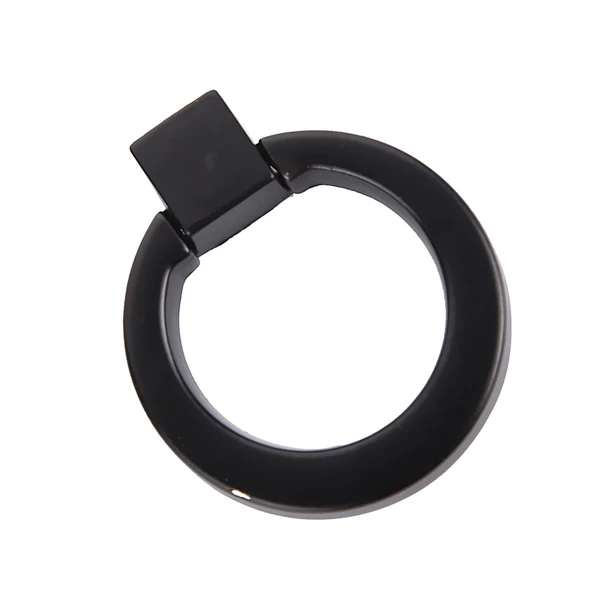Recyclable Maxbell Easy Install Modern Cabinet Drawer Wardrobe Door Hardware Ring Knob Wardrobe Cupboard Pull Handle With 1 Mounting Screw -Black Innovative