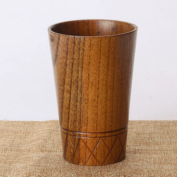 Versatile Maxbell Wooden Mug Beer Cups Drink Mugs Handcrafted Wedding Favor Fashion Mug 2x Prestigious