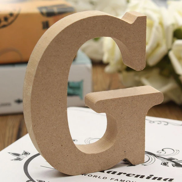 Convenient Maxbell Wooden Alphabet Craft GARDEN Letter Plaque Wall Hanging Wedding Decoration Quality