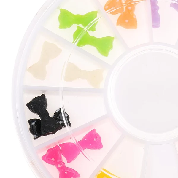 Proven Maxbell Maxbell 3D Nail Art Diy Diamond Decoration Stickers Resin Bow Tie Shaped Detailed