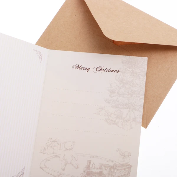 High-End Maxbell 30 Sets Retro Christmas Xmas Tree Painted Greeting Card with Envelopes Wishing Cards Smooth