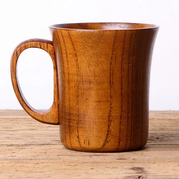 Exceptional Maxbell Wooden Cup Handmade Coffee Tea Beer Juice Milk Mug Drink 2pcs Cups Fine