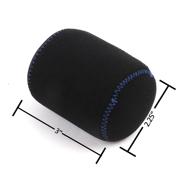 Flexible Maxbell Pack of 2 Neoprene Fishing Spinning Reel Wheel Storage Bag Protective Case Pouch Black Clean