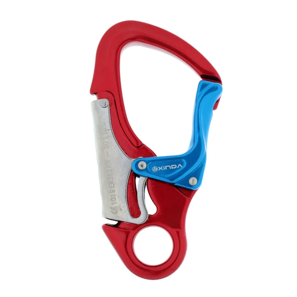 Proven Maxbell 30KN Aluminum Alloy Double Locking Safety Hook - For Outdoor Exploring Rappelling Engineering Protection Aerial Work Contemporary
