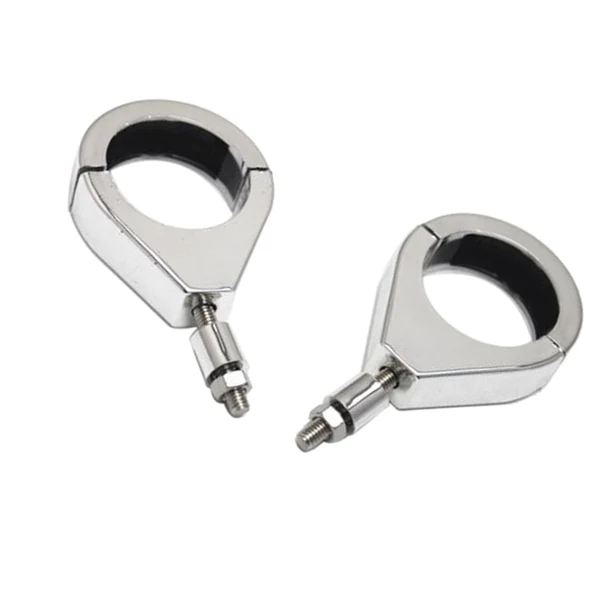 High-Quality Maxbell Turn Signal Light 41mm Relocation Bracket Clamps Mount for Harley Silver Traditional