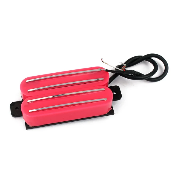 Stylish Maxbell Dual Hot Rail Guitar Humbucker Pickup for Fender ST Strat Stratocaster Electric Guitars Pink Minimalist