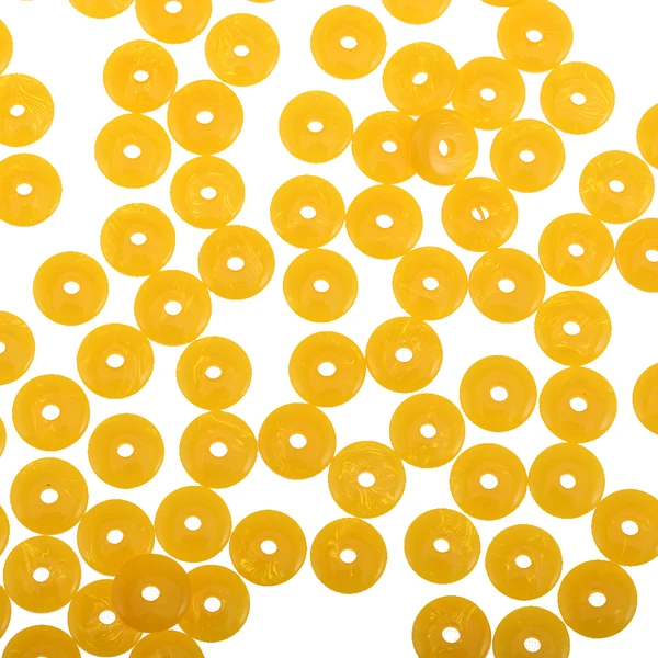 Easy-to-Use Maxbell 100x Resin Spacer Beads Washer Beads Jewellery Making Crafts Yellow High-Quality