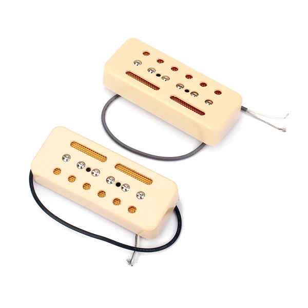 Superior Maxbell 2pcs Guitar Pickup Vintage Soap Bar Cream Pickups for P-90 Electric Guitar Accessories Responsible
