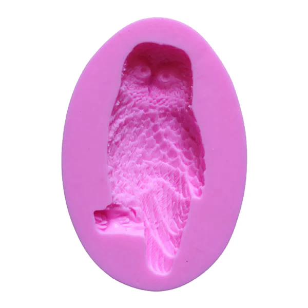 First-Class Maxbell No-sticky Silicone Cake Fondant Mould Ice Kitchen Tool DIY Owl Shaped Soap Mold Premium