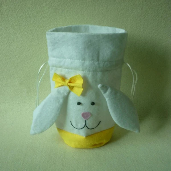 Contemporary Maxbell 2pcs set Fabric Rabbit Bunny Bag for Easter Egg Candy Sweet Party Favor Professional
