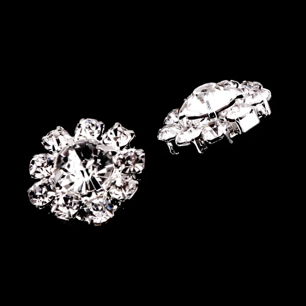 Breathable Maxbell 10 Pieces Rhinestone Flower Sewing Buttons DIY Crafts 16mm Silver Premium Material