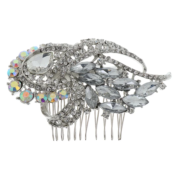 Advanced Maxbell Stunning Bridal Wedding Party Crystal Rhinestone Hair Comb Clip Colorful Authentic