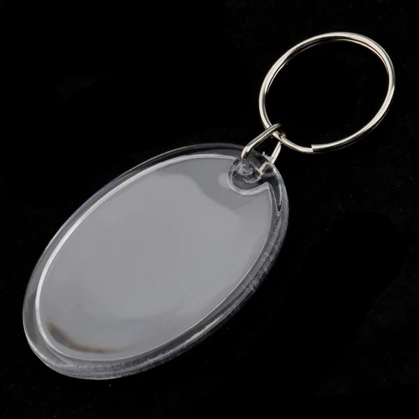Sustainable Maxbell 10Pieces Oval Shape Blank Insert Photo Picture Frame Split Ring Keychain Elite