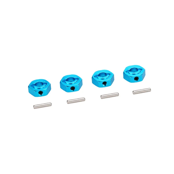 Fine Maxbell 4 Pieces AX30427 Aluminium Alloy 12mm Hub Six Angle Adapter for 1 10 AXIAL SCX10 RC Car Parts Accessories Blue Durable